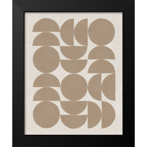 Make it Mod II Black Modern Wood Framed Art Print by Hershey, Moira