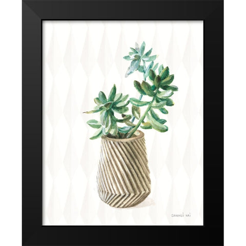 Desert Greenhouse X Subtle Black Modern Wood Framed Art Print by Nai, Danhui