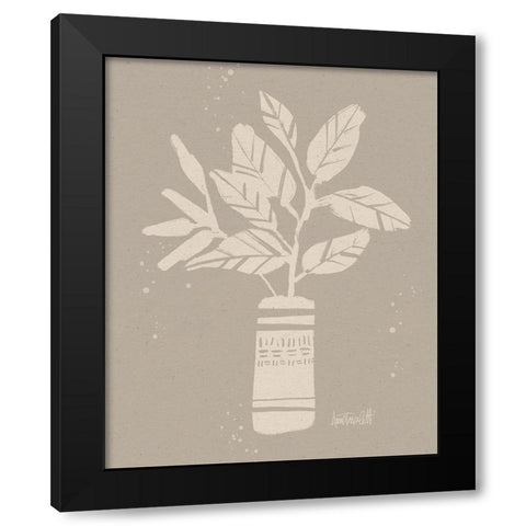 Dreamy Boho Botanical Sketches VI Black Modern Wood Framed Art Print by Tavoletti, Anne