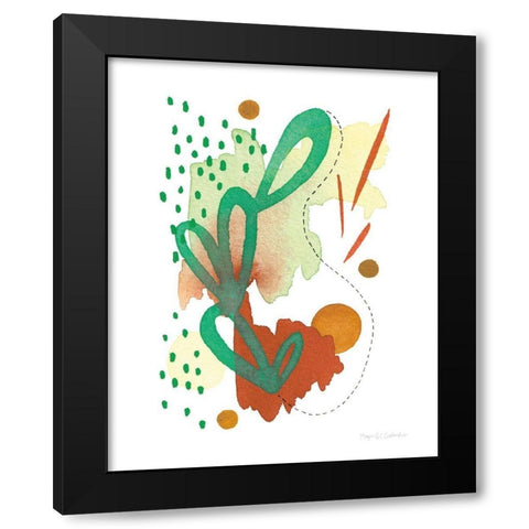 Abstract Day I Black Modern Wood Framed Art Print with Double Matting by Gallagher, Megan