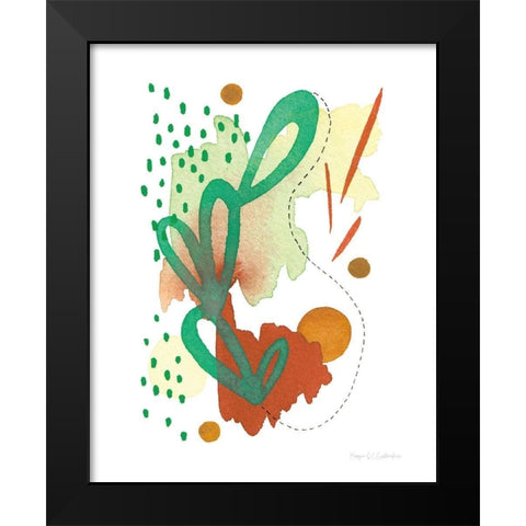 Abstract Day I Black Modern Wood Framed Art Print by Gallagher, Megan