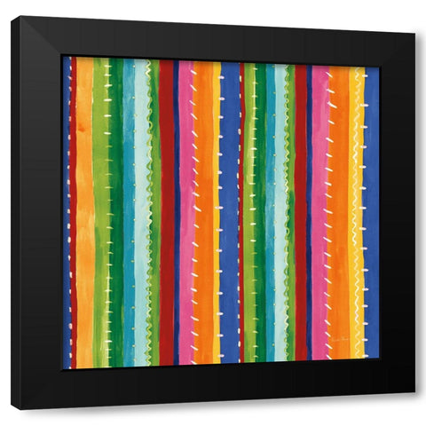 Mucho Caliente Pattern II Light Black Modern Wood Framed Art Print by Zaman, Farida
