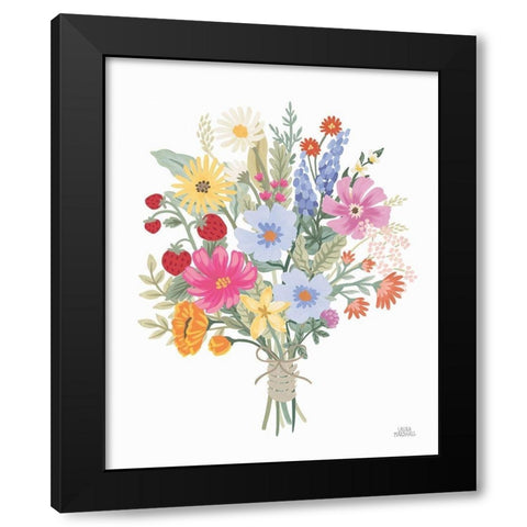 Wild Meadow IV Black Modern Wood Framed Art Print by Marshall, Laura