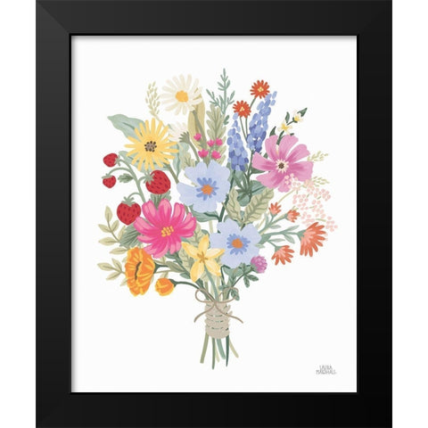 Wild Meadow IV Black Modern Wood Framed Art Print by Marshall, Laura