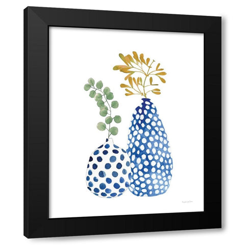 Modern Nature I Black Modern Wood Framed Art Print with Double Matting by Charro, Mercedes Lopez