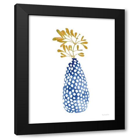 Modern Nature II Black Modern Wood Framed Art Print with Double Matting by Charro, Mercedes Lopez