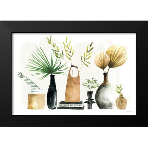 Weekend Plants I Black Modern Wood Framed Art Print by Charro, Mercedes Lopez