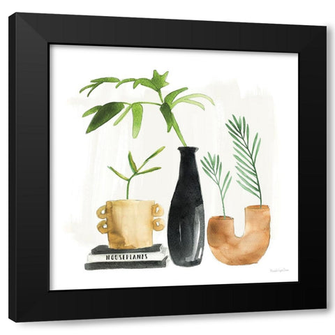 Weekend Plants III Black Modern Wood Framed Art Print by Charro, Mercedes Lopez