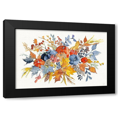 Fall Flair I Black Modern Wood Framed Art Print with Double Matting by Tavoletti, Anne
