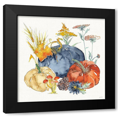 Fall Flair III Black Modern Wood Framed Art Print by Tavoletti, Anne
