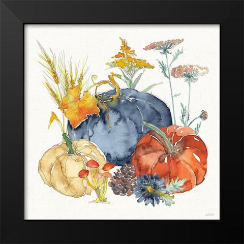 Fall Flair III Black Modern Wood Framed Art Print by Tavoletti, Anne