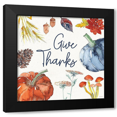 Fall Flair VI Black Modern Wood Framed Art Print with Double Matting by Tavoletti, Anne