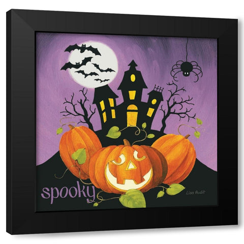 Happy Haunting II Black Modern Wood Framed Art Print by Audit, Lisa