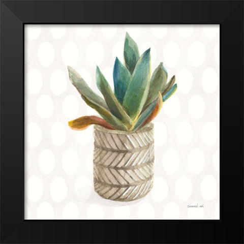 Desert Greenhouse XIII Sq Black Modern Wood Framed Art Print by Nai, Danhui