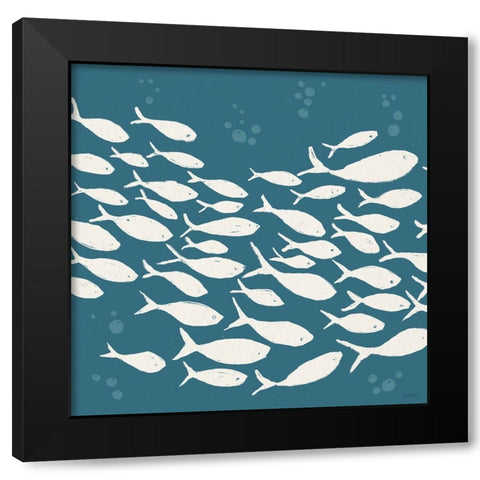 Seaside Style VI Black Modern Wood Framed Art Print with Double Matting by Tavoletti, Anne