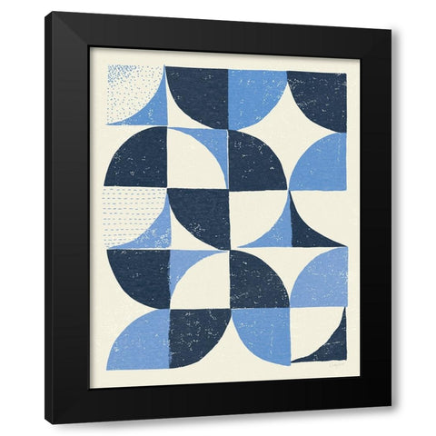 Colorful Night Sky II Blue Black Modern Wood Framed Art Print by Prahl, Courtney