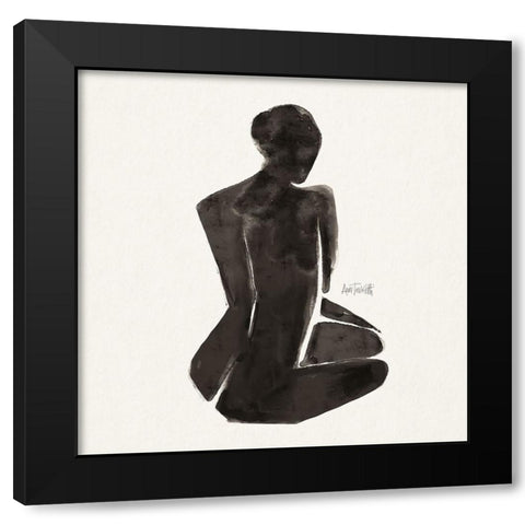 Neutral Nudes I Sq Black Modern Wood Framed Art Print by Tavoletti, Anne