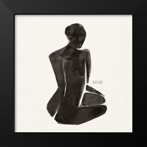 Neutral Nudes I Sq Black Modern Wood Framed Art Print by Tavoletti, Anne