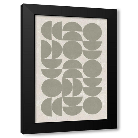 Make it Mod I v2 Black Modern Wood Framed Art Print with Double Matting by Hershey, Moira
