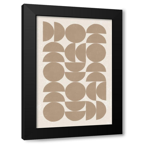 Make it Mod II v2 Black Modern Wood Framed Art Print with Double Matting by Hershey, Moira
