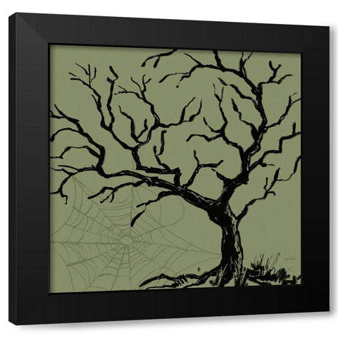 Haunted V Black Modern Wood Framed Art Print with Double Matting by Tavoletti, Anne