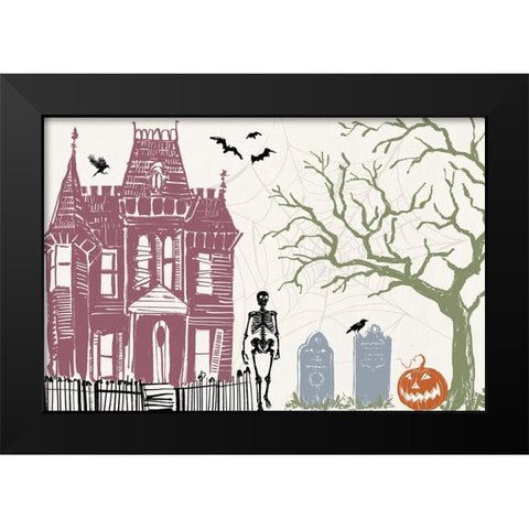 Haunted I Color Black Modern Wood Framed Art Print by Tavoletti, Anne