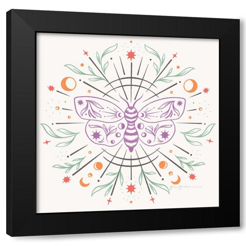 Dark Side VII Black Modern Wood Framed Art Print by Graham, Gia