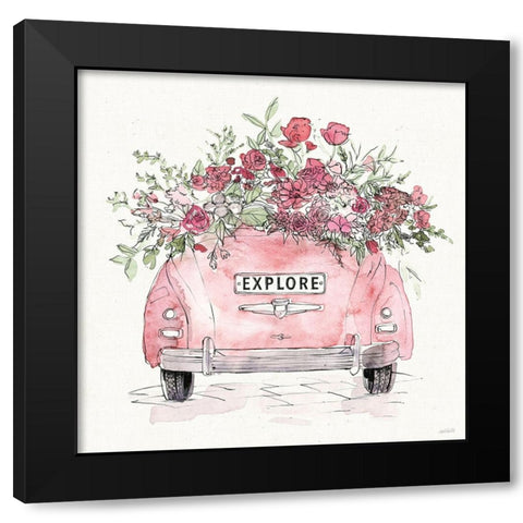 Vintage Travel IV Black Modern Wood Framed Art Print by Tavoletti, Anne