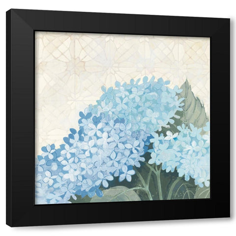 Decorative Hydrangea III Providence Black Modern Wood Framed Art Print by Lovell, Kathrine