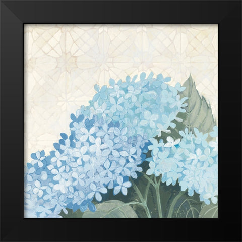 Decorative Hydrangea III Providence Black Modern Wood Framed Art Print by Lovell, Kathrine