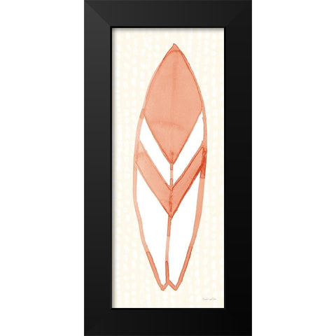 Laguna Surfboards II Black Modern Wood Framed Art Print by Charro, Mercedes Lopez