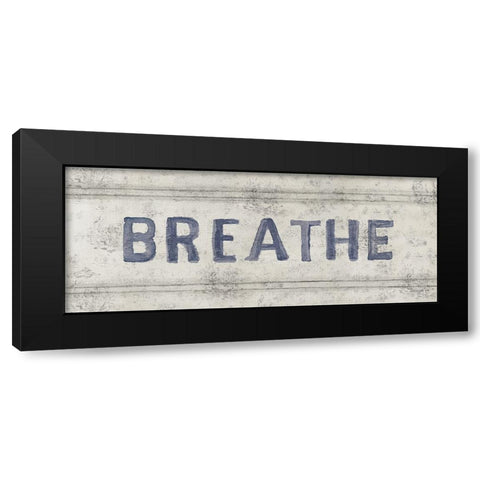 Victorian Bath Words I Black Modern Wood Framed Art Print by Nai, Danhui