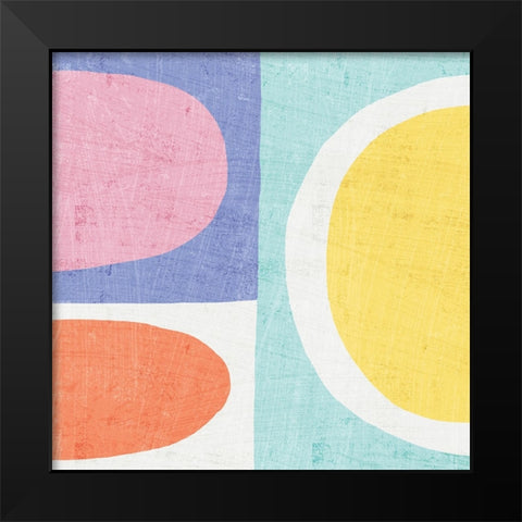 Pastel II Black Modern Wood Framed Art Print by Wild Apple Portfolio