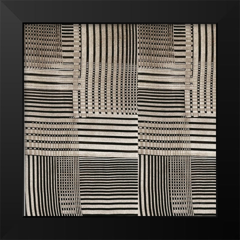 Raffia IV Neutral Black Modern Wood Framed Art Print by Green, Nancy