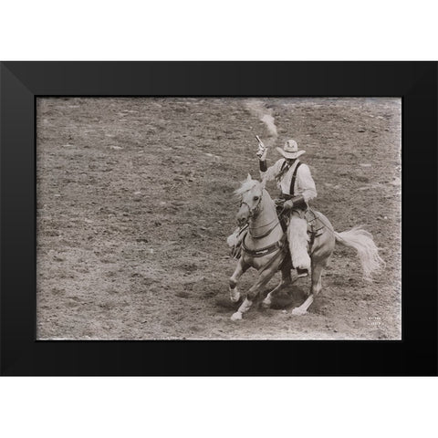 Rodeo I Sepia Black Modern Wood Framed Art Print by Larson, Nathan