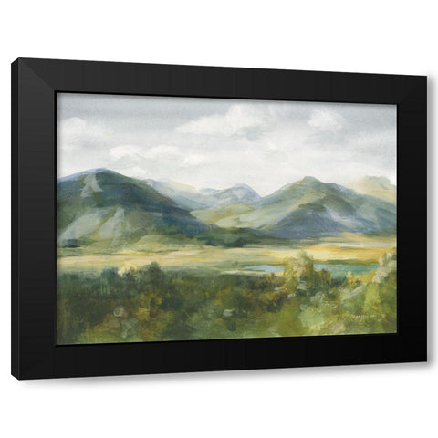 Gateway Realm Black Modern Wood Framed Art Print by Nai, Danhui