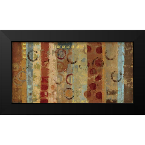 Eastern Magic Carpet Black Modern Wood Framed Art Print by Vassileva, Silvia