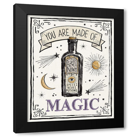 Mystic Moon III Black Modern Wood Framed Art Print with Double Matting by Tavoletti, Anne