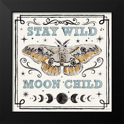 Mystic Moon V Black Modern Wood Framed Art Print by Tavoletti, Anne