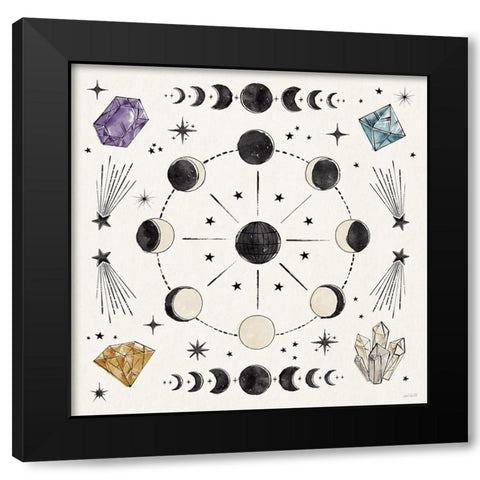 Mystic Moon VI Black Modern Wood Framed Art Print by Tavoletti, Anne