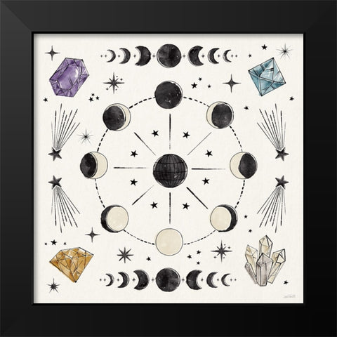 Mystic Moon VI Black Modern Wood Framed Art Print by Tavoletti, Anne