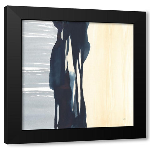 Musings II Black Modern Wood Framed Art Print with Double Matting by Paschke, Chris