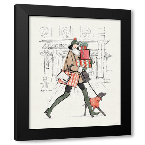 Holiday Fashionistas IV Black Modern Wood Framed Art Print by Tavoletti, Anne
