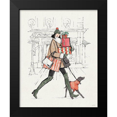 Holiday Fashionistas IV Black Modern Wood Framed Art Print by Tavoletti, Anne