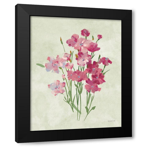 Impressionist Garden III Black Modern Wood Framed Art Print by Nai, Danhui