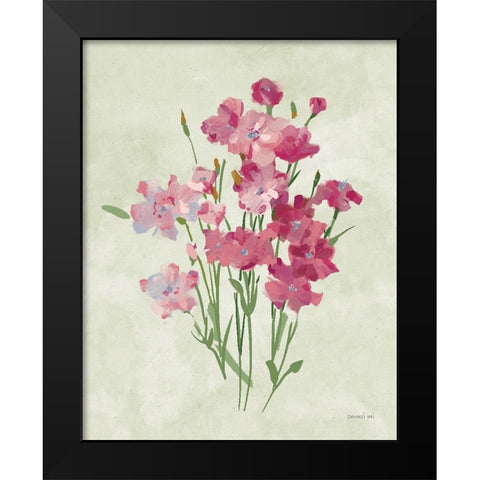 Impressionist Garden III Black Modern Wood Framed Art Print by Nai, Danhui