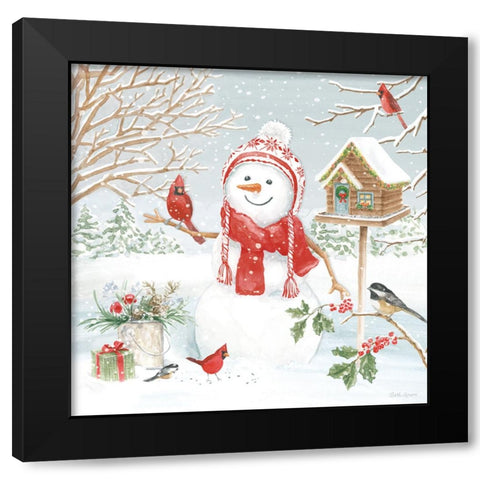 Snow Day V Black Modern Wood Framed Art Print with Double Matting by Grove, Beth