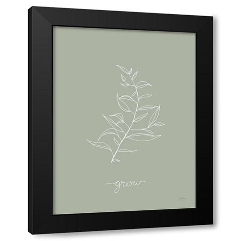 Delicate Wildflowers II Black Modern Wood Framed Art Print with Double Matting by Pete, Katrina