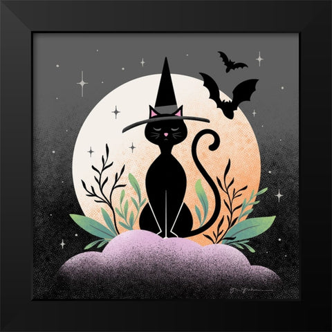 Hocus Pocus II Black Modern Wood Framed Art Print by Graham, Gia