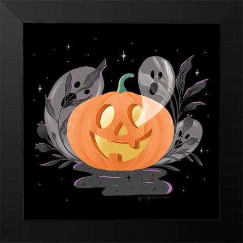 Hocus Pocus V Black Modern Wood Framed Art Print by Graham, Gia